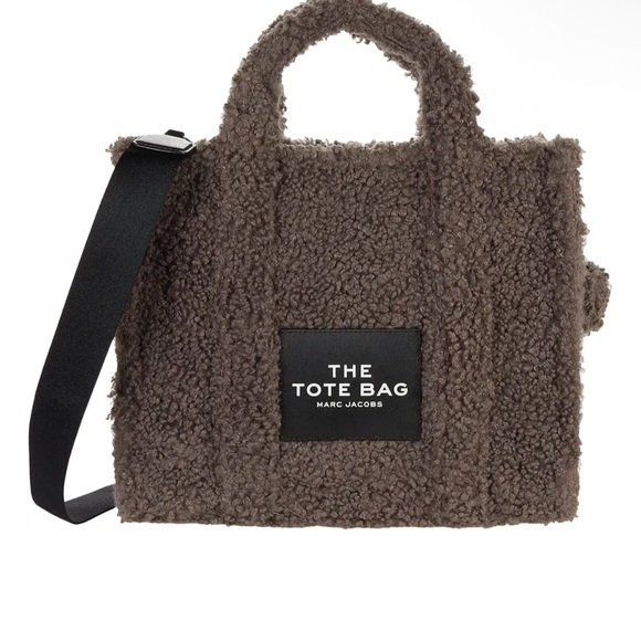 Marc Jacobs Chocolate Fur Tote with Black Strap - Picture 1 of 3
